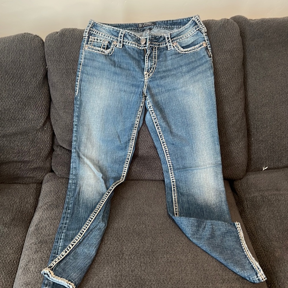Silver jeans
